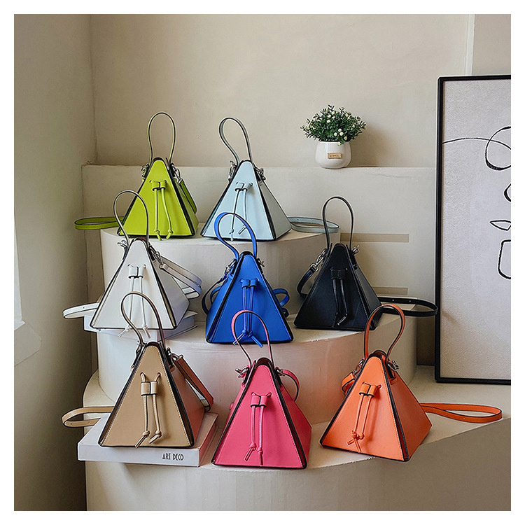 Drawstring Pyramid Bag > Satchel > Mezon Handbags